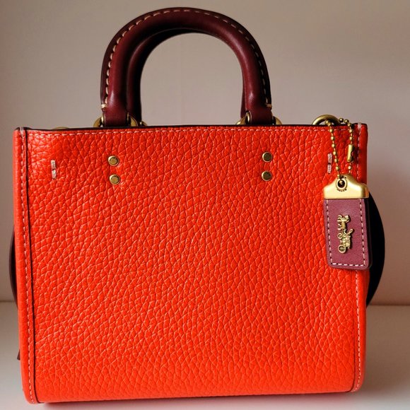 Coach Rogue 17 in Coloblock, Red Orange Multi - Picture 1 of 16